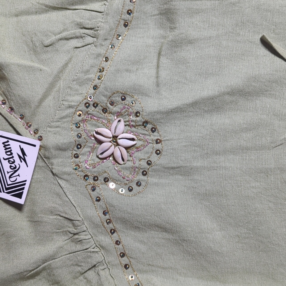 NWT Cotton/Rayon/Linen 2 Piece Set Made In India Would Fit Best Size M - Picture 5 of 14